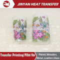 heat transfer clear plastic cup stickers